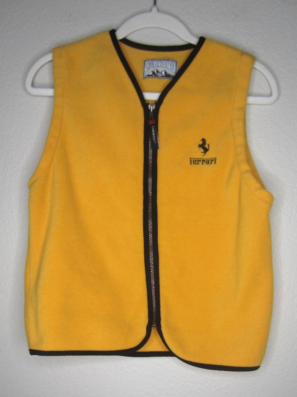 Rare vintage Caribou Ferrari fleece vest